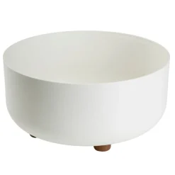 Misa TERRA na nóżkach recykling kremowa h14,4x29,7 cm * HowHomely Best