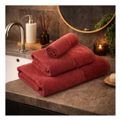 Mięsisty ręcznik kąpielowy ARIA bordo 50x90 cm * EUROFIRANY B.B. Choczyńscy Sp.J. Clearance