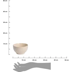 Miska ceramiczna beżowa 650 ml