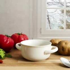 Miska ceramiczna do zupy Luna kremowa