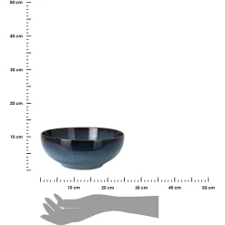 Miska ceramiczna granatowa 25 cm