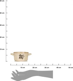 Miska na zupę z kamionki 500 ml beż