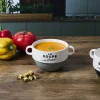 Miska na zupę z uszami Bistrot zielona 450 ml