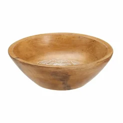 Miska z drewna mango z dekoracyjnym wzorem 19,5 cm