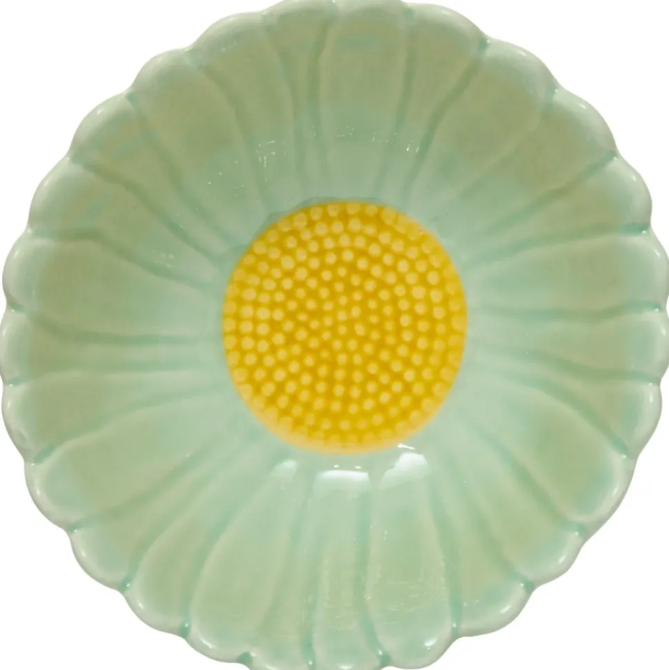 Miska z kamionki Fleur 350 ml zielona