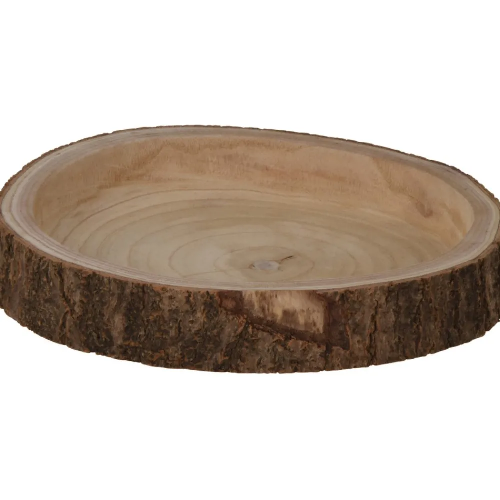 Miska z drewna paulownia 30 cm * H&S Decoration Discount