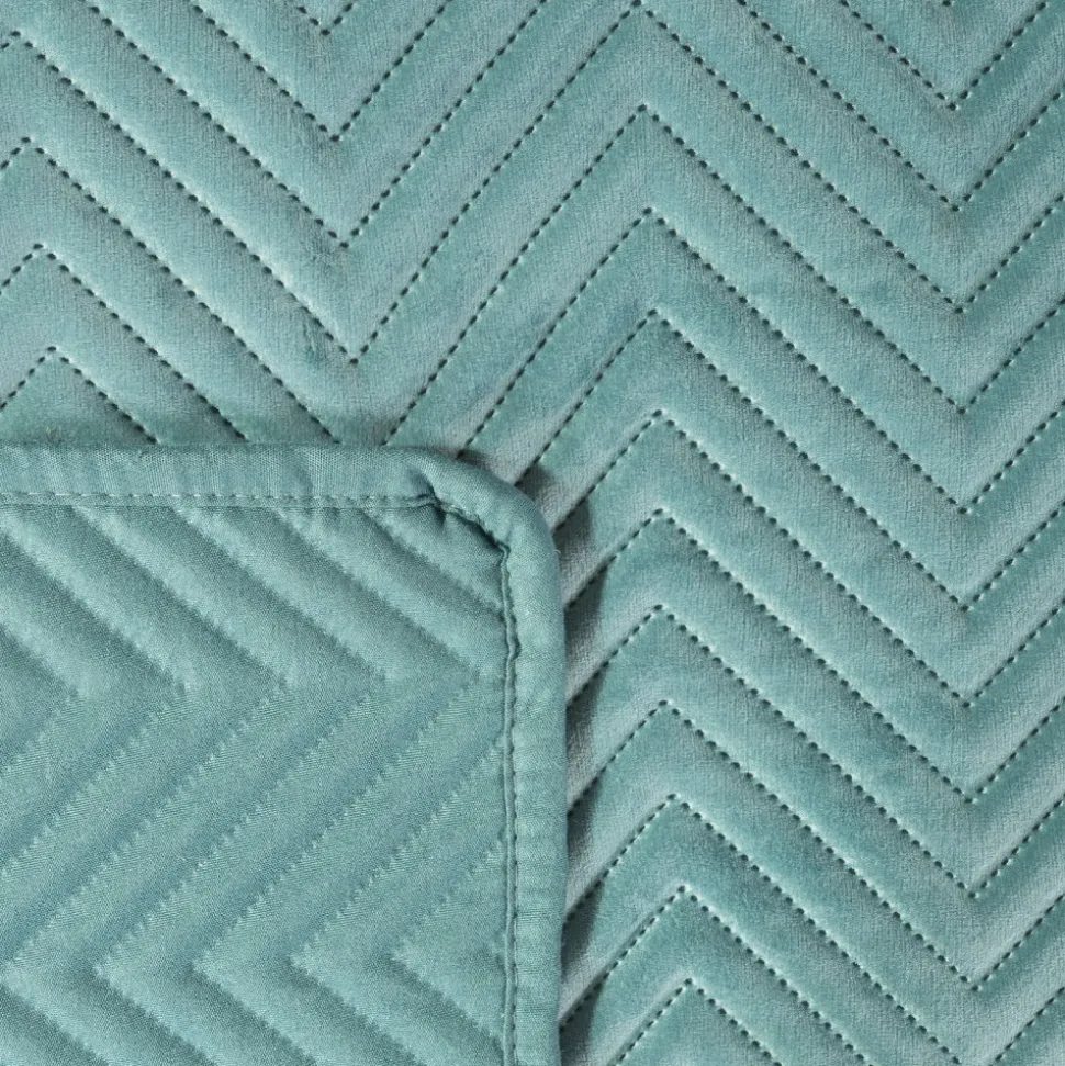 Miętowa narzuta SOFIA 220x240 cm