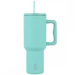 Miętowy kubek termiczny ze słomką 1200 ml Bermuda Green * Estia Best