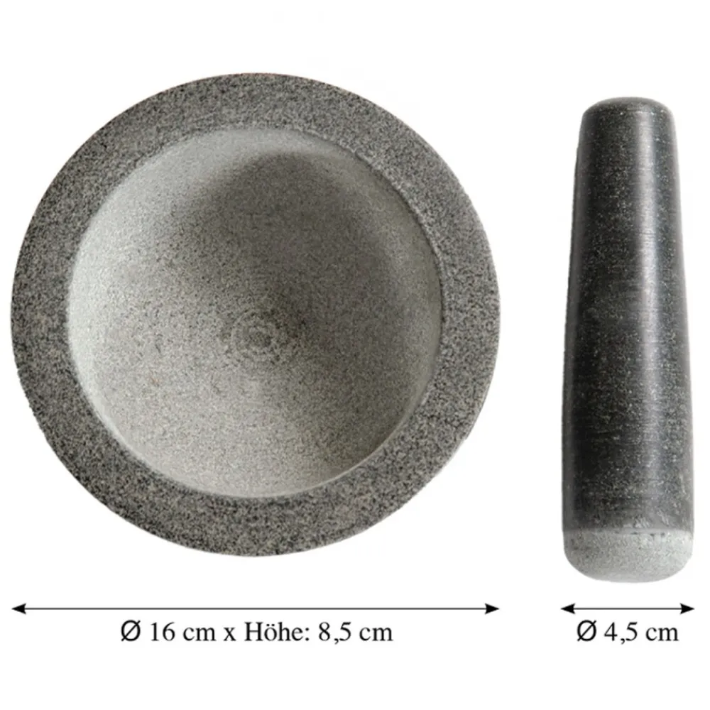Moździerz granitowy z tłuczkiem 16 cm * Kesper Hot