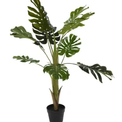 Monstera sztuczna w czarnej donicy 110 cm