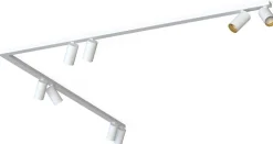 Narożna Lampa Sufitowa Spot MONO Biały Złoty 8xGU10 2x1,5m