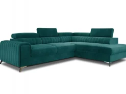 Narożnik Laurence P Mat Velvet 75 ciemny zielony