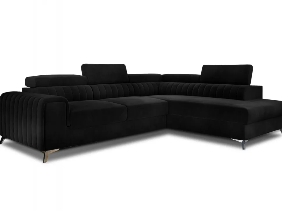 Narożnik Laurence P Mat Velvet 99 czarny