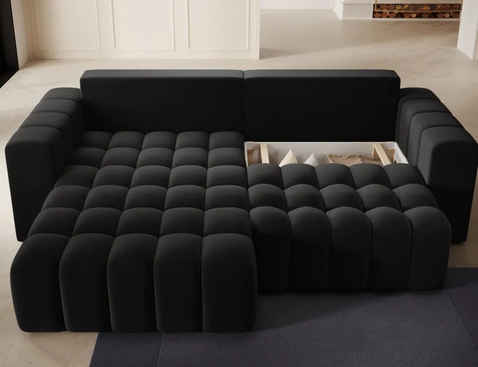 Narożnik z funkcją spania Bonett L Mat Velvet 99