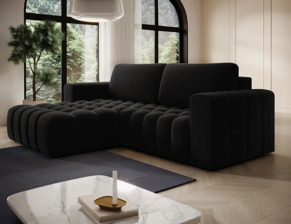 Narożnik z funkcją spania Bonett L Mat Velvet 99