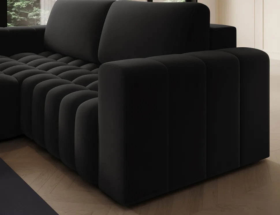 Narożnik z funkcją spania Bonett L Mat Velvet 99