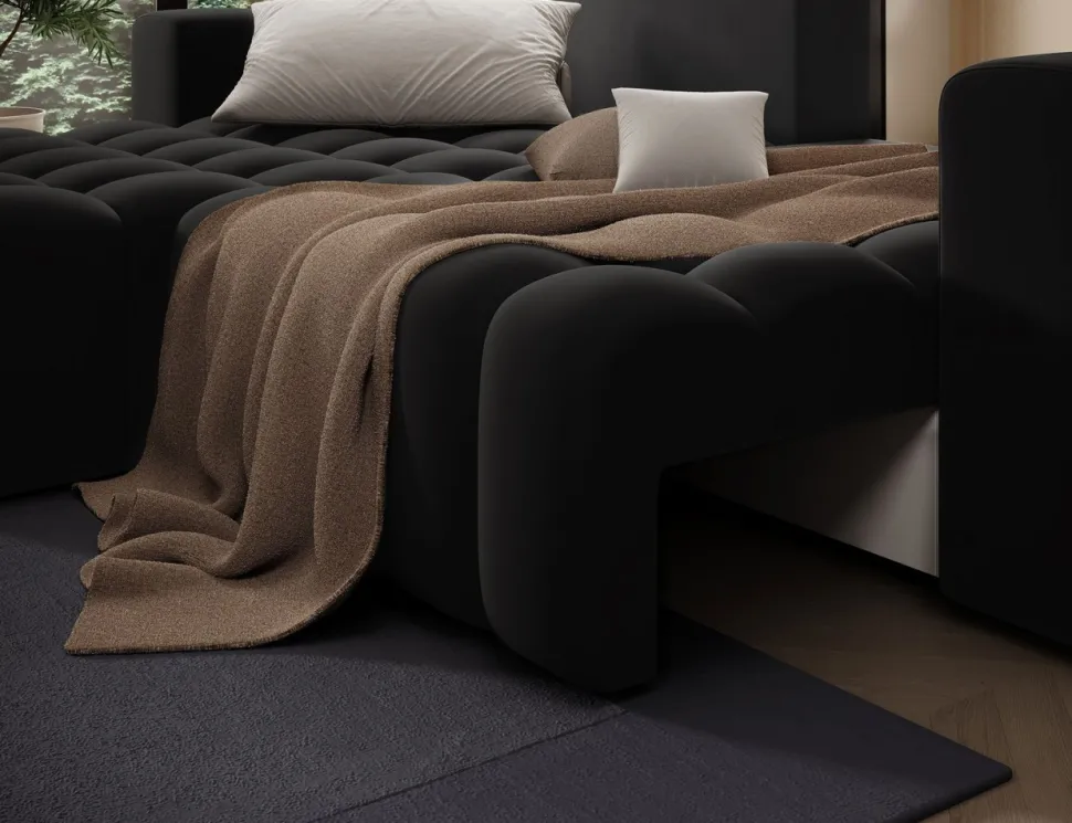Narożnik z funkcją spania Bonett L Mat Velvet 99