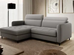 Narożnik z funkcją spania Gomsi L Manhattan 03 szary