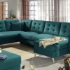 Narożnik z funkcją spania Asgard U Mat Velvet 75 zielony * Eltap Online