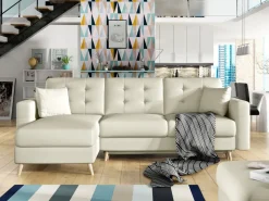 Narożnik z funkcją spania Asgard L Soft 33 beżowy * Eltap Discount
