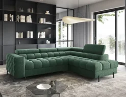 Narożnik z funkcją spania Ferucce P Amore 35 ciemnozielony * Eltap Outlet