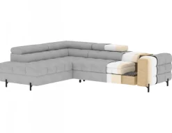 Narożnik z funkcją spania Ferucce L Paros 05 szary * Eltap