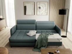 Narożnik z funkcją spania Gomsi L Manhattan 38 ciemnooliwkowy * Eltap Outlet