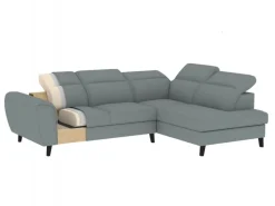Narożnik z funkcją spania Noble P Velvetmat 4 szary * Eltap Outlet