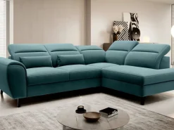 Narożnik z funkcją spania Noble P Velvetmat 38 ciemny zielony * Eltap Outlet