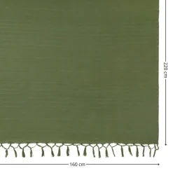 Narzuta na łóżko Anjali 160 x 220 cm khaki