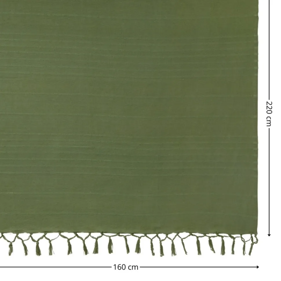 Narzuta na łóżko Anjali 160 x 220 cm khaki