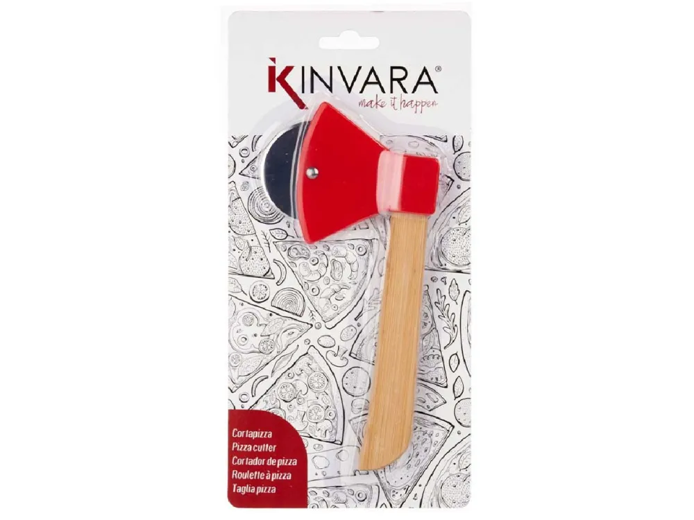 Nóż do pizzy z bambusową rączką siekiera * KINVARA Outlet