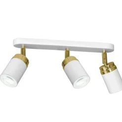 Nowoczesna lampa biało złota Reno x3