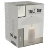 Nowoczesna lampa stołowa biała 39 cm