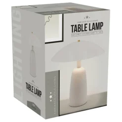Nowoczesna lampa stołowa biała 39 cm