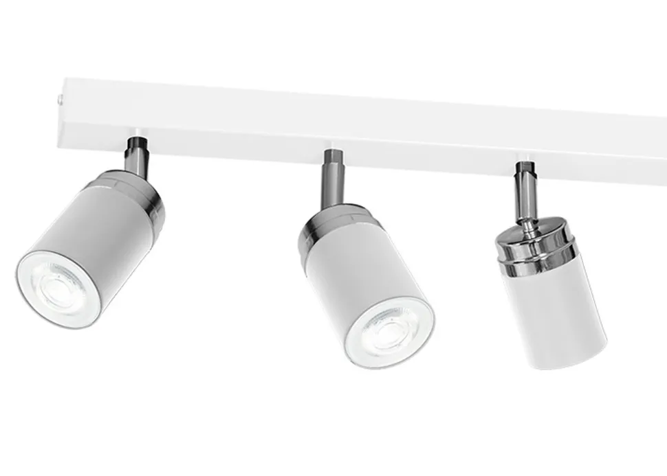Nowoczesna lampa sufitowa biała Reno x6