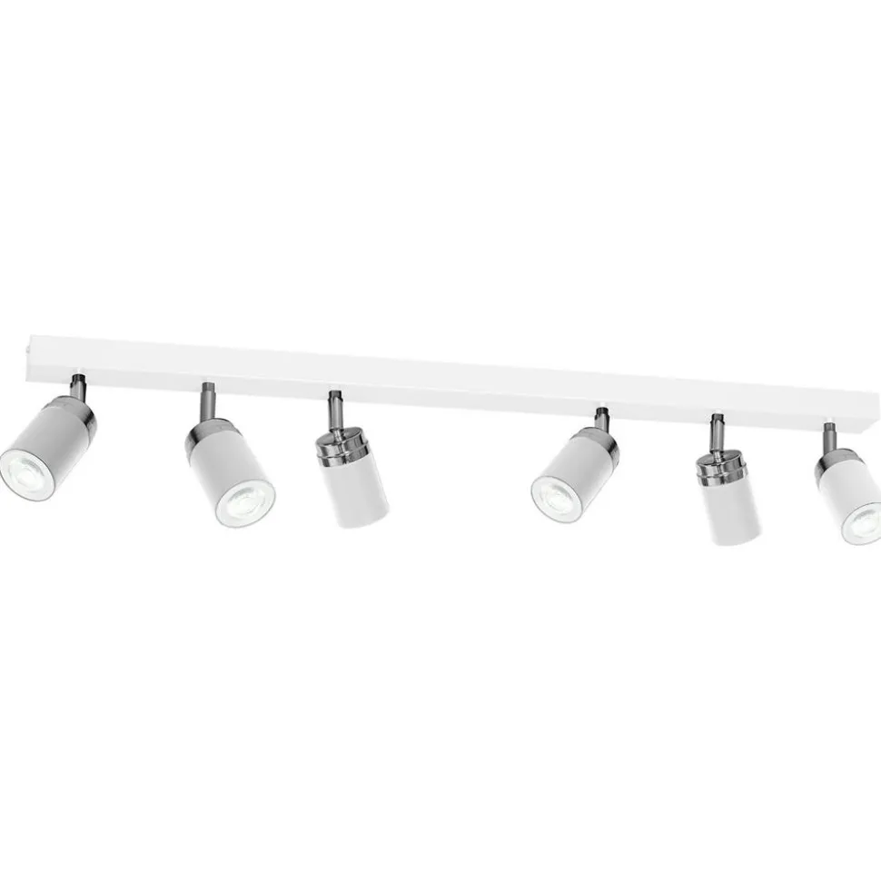 Nowoczesna lampa sufitowa biała Reno x6