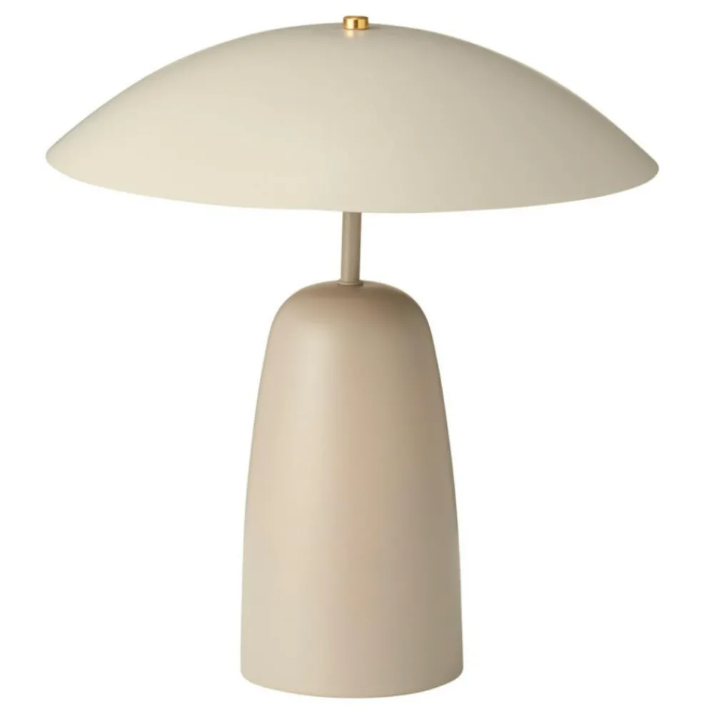 Nowoczesna lampa stołowa beżowa 39 cm * H&S Decoration Best