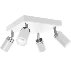 Nowoczesna lampa sufitowa biała Reno x4 * Luminex