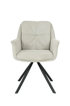 Nowoczesne krzesło HELIX beżowe * HowHomely Discount