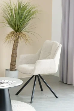 Nowoczesne krzesło HELIX beżowe * HowHomely Discount