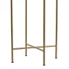 Nowoczesny kwietnik metalowy stojak złoto czarny 95 cm