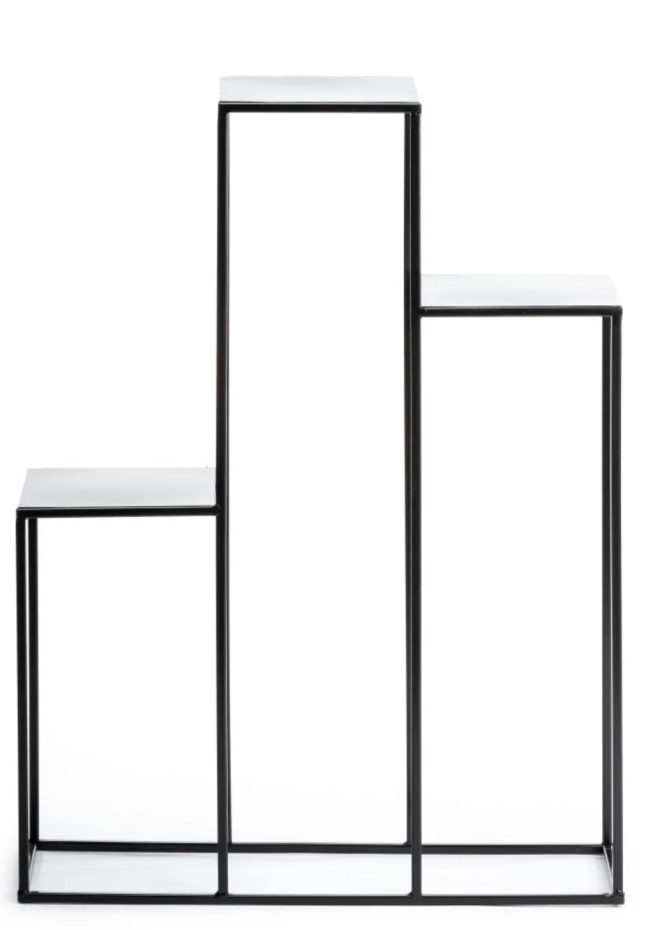 Nowoczesny kwietnik Podium 80 cm czarny LOFT