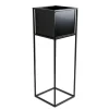Nowoczesny kwietnik stojak czarny 70 cm LOFT