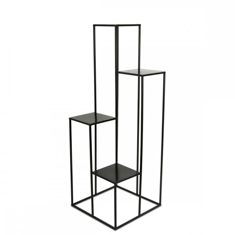 Nowoczesny kwietnik stojak czarny 110 cm LOFT