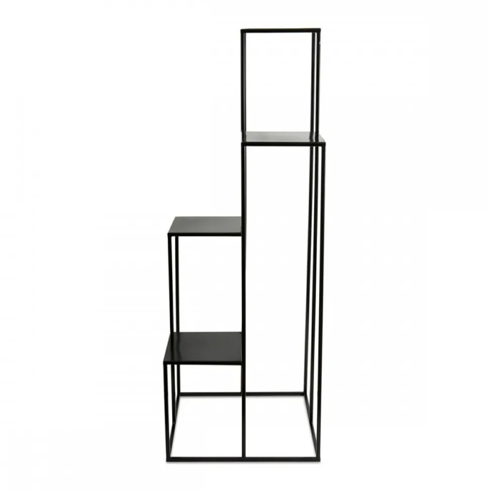 Nowoczesny kwietnik stojak czarny 110 cm LOFT