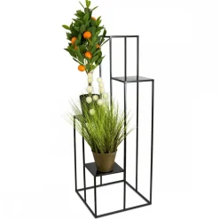Nowoczesny kwietnik stojak czarny 110 cm LOFT