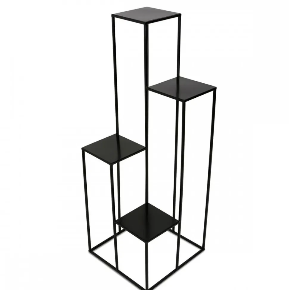 Nowoczesny kwietnik stojak czarny 110 cm LOFT
