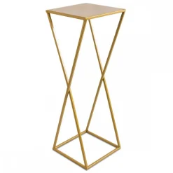 Nowoczesny kwietnik stojący 70 cm złotym GLAM