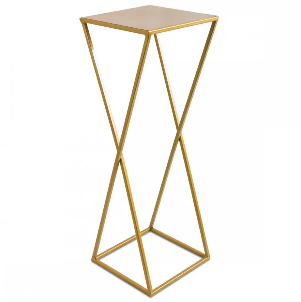 Nowoczesny kwietnik stojący 70 cm złotym GLAM